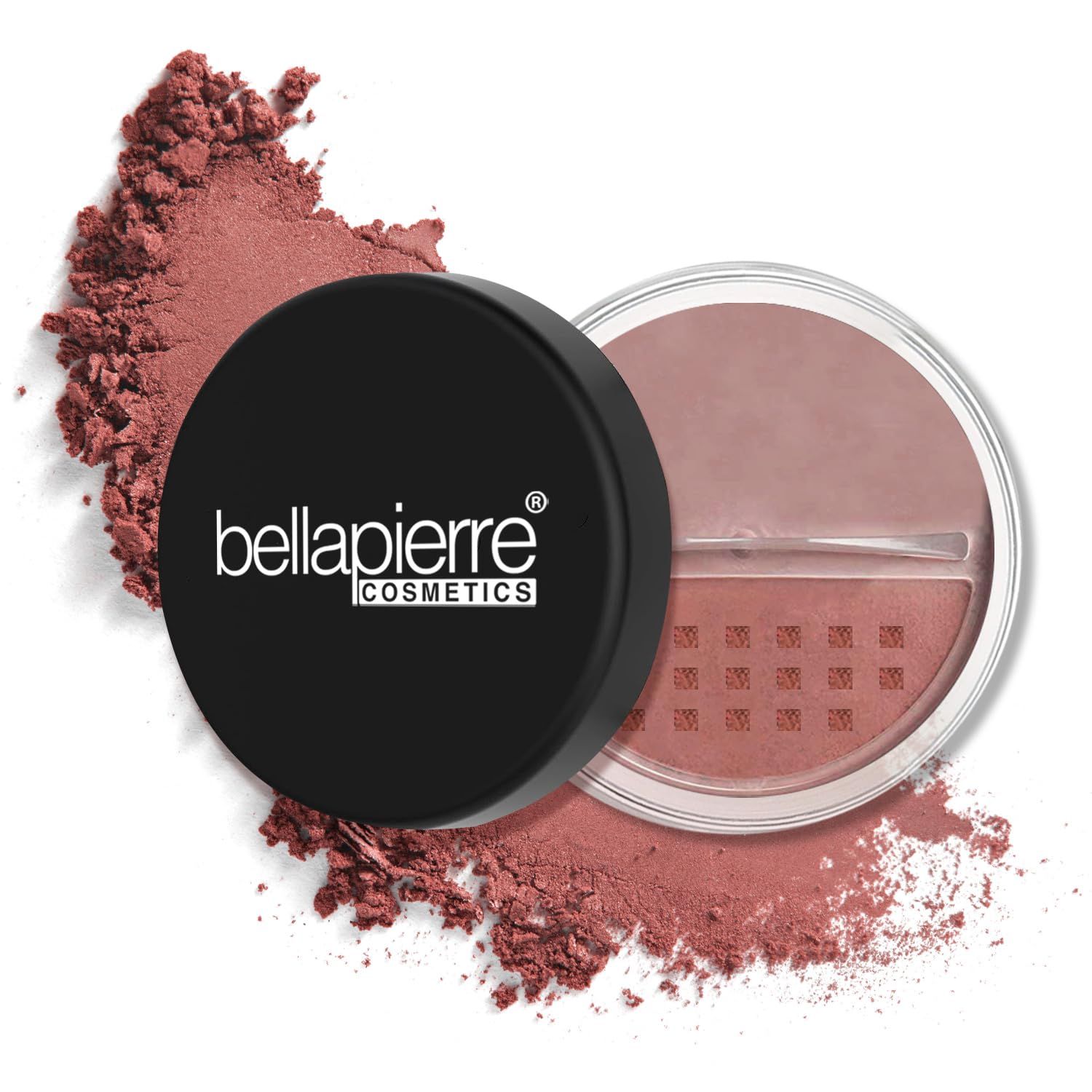 bellapierre Mineral Blush | Warm Dewy Complexion | Non-Toxic &amp; Paraben Free | Hypoallergenic | Loose Powder - 0.3-Ounce - Suede