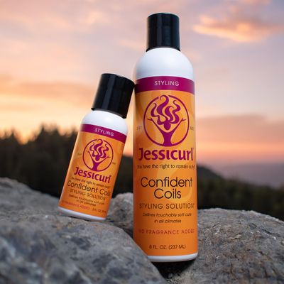 Jessicurl, Confident Coils Styling Solution, Island Fantasy, 8 Fl oz. Curl Cream for Humidity Control and Frizz Control, Curly Hair Products, Styling Cream