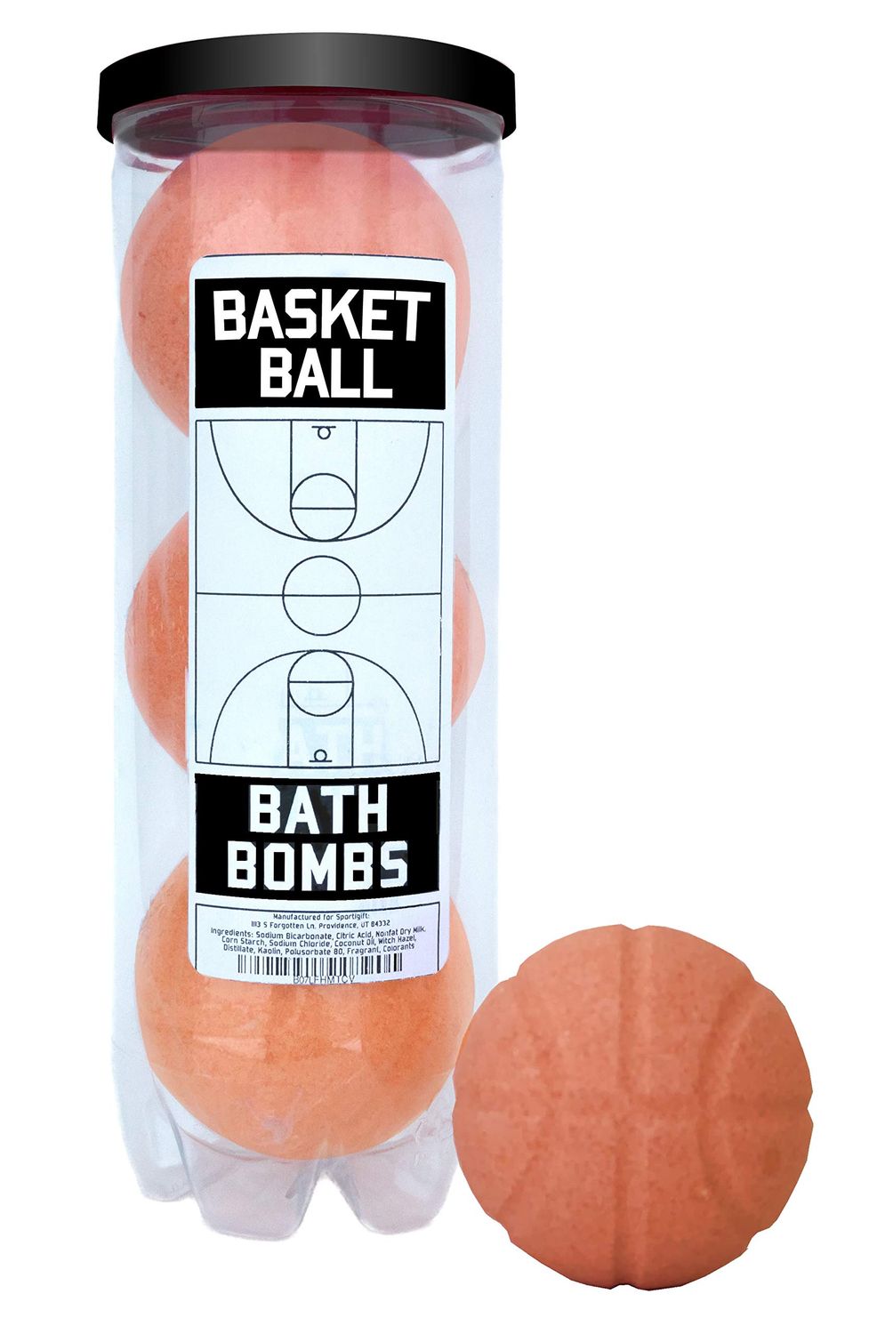 Basketball Bath Bombs - 3 Pack - Basketball Gifts for Boys &amp; Girls, Basketball Accessories for Boys, Players, Coaches, Basketball Team Gifts, Gifts for Basketball Players