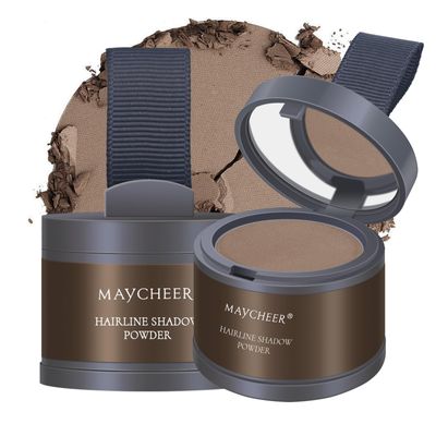 FREEORR Root Touch Up Powder for Thinning Hair - Hairline Shadow and Gray Coverage #01 Dark Brown