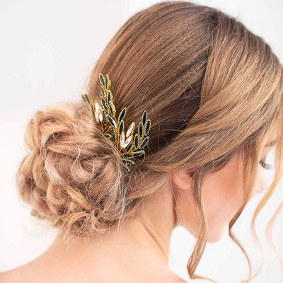 Barode Bride Wedding Hair Pin Baroque Hair Clips Accessories Rhinestone Headpieces for Women and Girls Pack of 2 (Black)