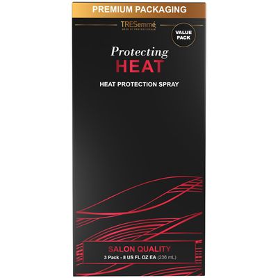 TRESemm Heat Protection Spray for Hair, 3-Pack - Vitamin-Enriched Anti-Frizz Hair Products, 8 Oz Ea