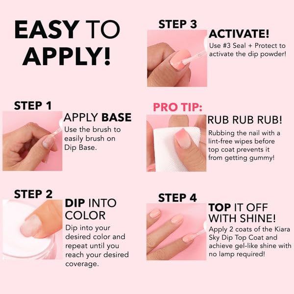 KIARA SKY Professional - Dip Manicure Nail Liquid Essentials - Long Lasting Nail Gel - Beauty Essentials Nail Design for Nail Art - Dip Liquids for Nails Repair Treatment 0.5 fl oz, Bond