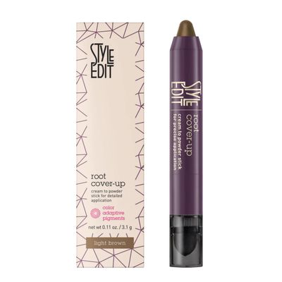 Style Edit Instant Root Concealer Stick to Touch up and Cover Grays (Light Brown)