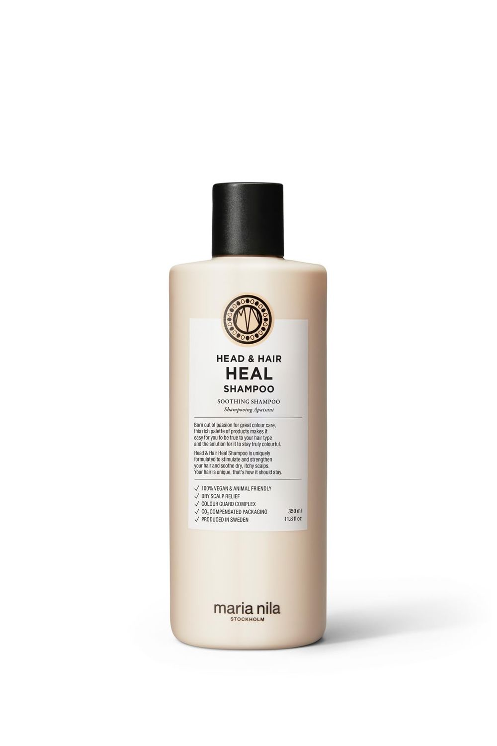 Maria Nila Head &amp; Hair Heal, Shampoo 11.8 Fl Oz, Soothing Aloe Vera for dry &amp; itchy scalps, 100% Vegan &amp; Sulfate/Paraben free