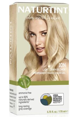 Naturtint 10N Light Dawn Blonde Permanent Hair Color (Pack of 1), Ammonia Free, Vegan, Cruelty Free, up to 100% Gray Coverage, Long Lasting Results (Packaging may vary)