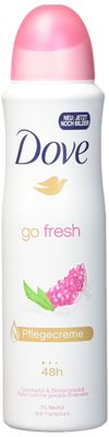 Dove Go Fresh Pomegranate &amp; Lemon Verbena Antiperspirant Spray Deodorant For Women 150ml=5.07oz