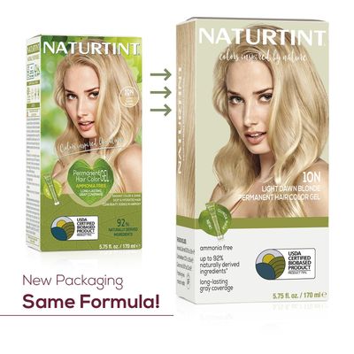 Naturtint 10N Light Dawn Blonde Permanent Hair Color (Pack of 1), Ammonia Free, Vegan, Cruelty Free, up to 100% Gray Coverage, Long Lasting Results (Packaging may vary)