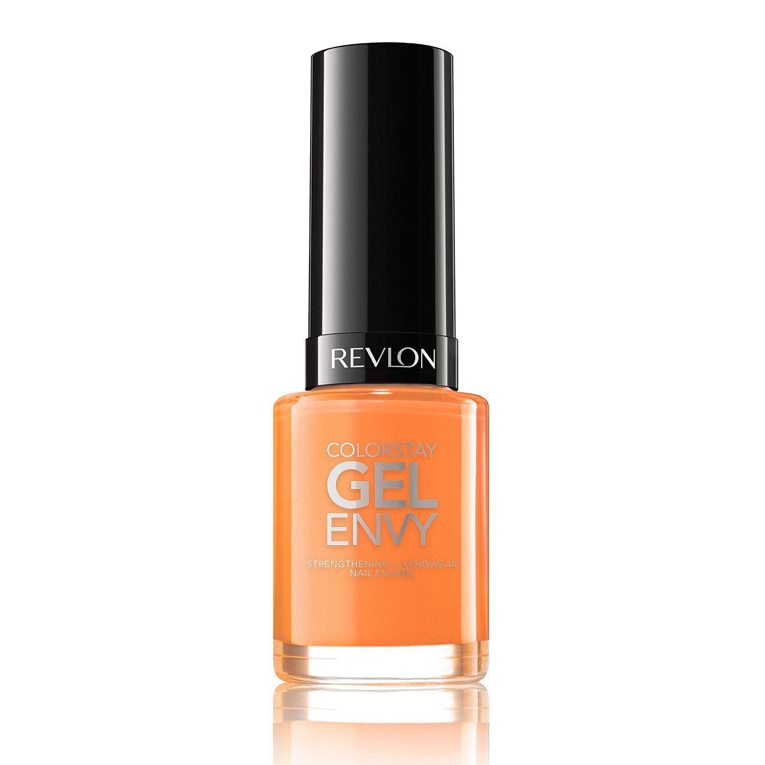 Revlon ColorStay Gel Envy Longwear Nail Polish, with Built-in Base Coat &amp; Glossy Shine Finish, in Red/Coral, 640 Jokers Wild, 0.4 oz