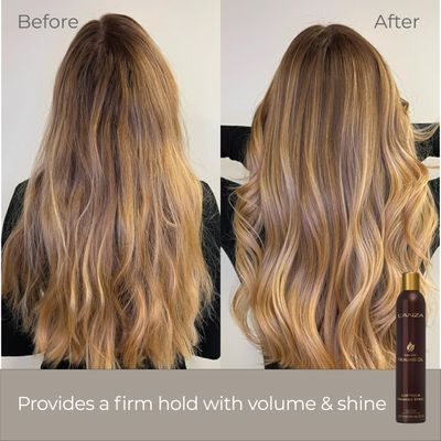 L'ANZA Keratin Healing Oil Lustrous Finishing Spray, Boosts Shine and Volume While Deeply Hydrating the Hair from Roots to Tips, For a Grease-free, Frizz-free, Relaxed Hair