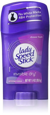 Lady Speed Stick Antiperspirant Deodorant Invisible Dry Shower Fresh 1.40 oz (Pack of 5)
