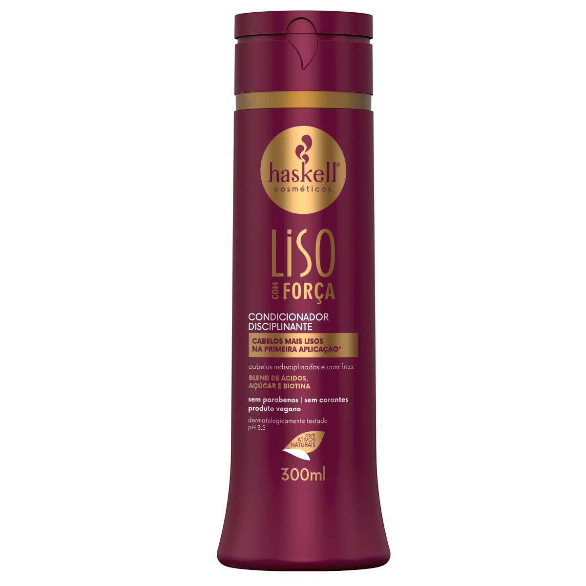 Haskell - Linha Liso Com Forca - Condicionador 300 Ml - (Straight with Strength Collection - Conditioner 10.14 Fl Oz)