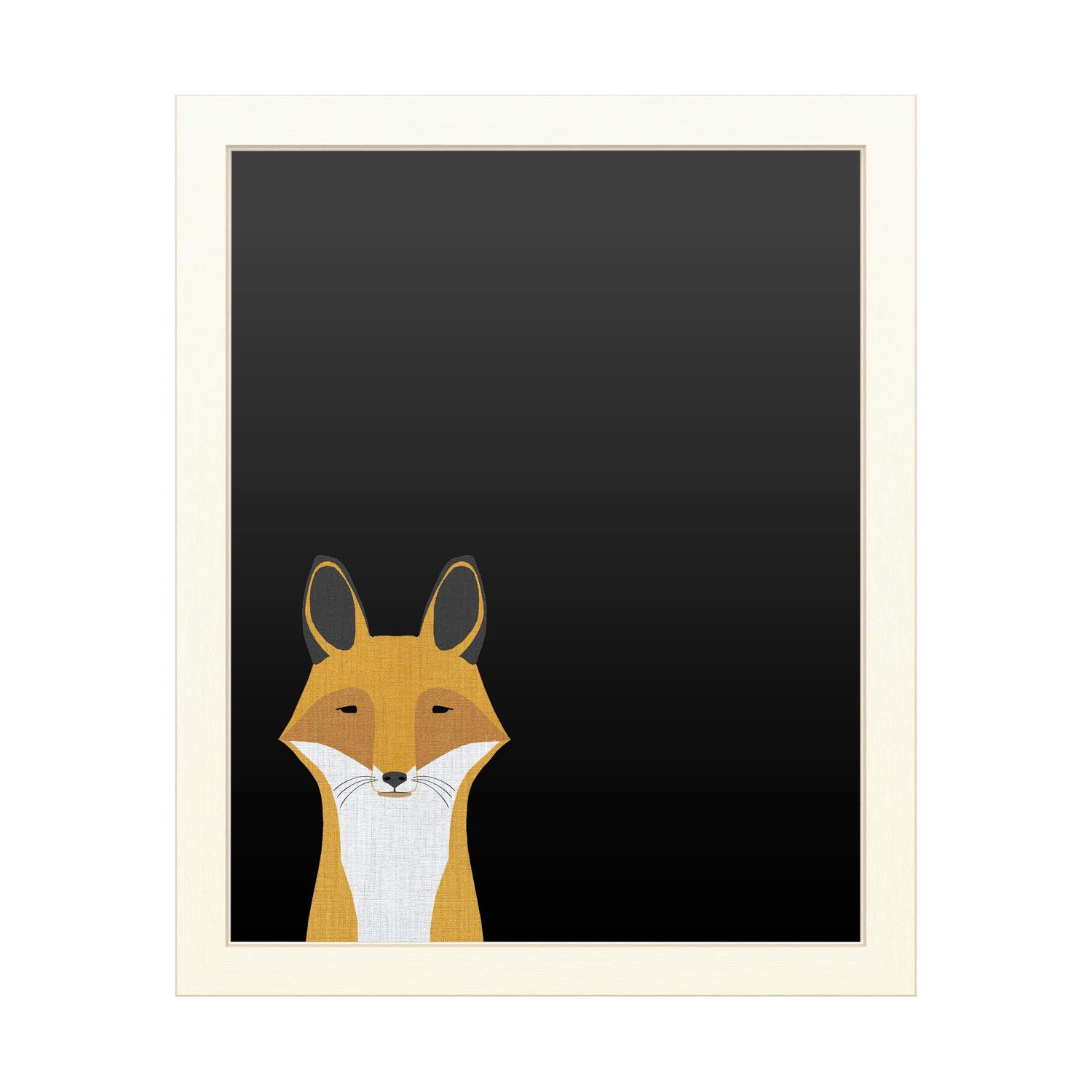 Trademark Fine Art &#39; Foxy &#39; Chalk Board Wall Sign by Annie Bailey Art 16x20