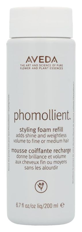 Aveda Phomollient Refill Styling Foam Creates Body and Volume on Fine and Medium Hair.
