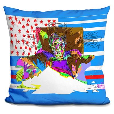 LiLiPi Scare Face Decorative Accent Throw Pillow