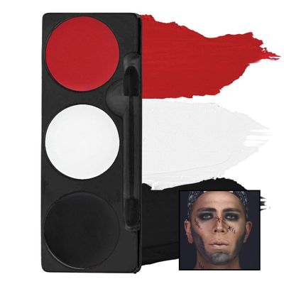 Mehron Makeup Tri-Color Character Makeup Palette | Halloween, Special Effects and Theater Cream Makeup FX Palette | Face Paint Makeup .7 oz (20 g) (Pirate)