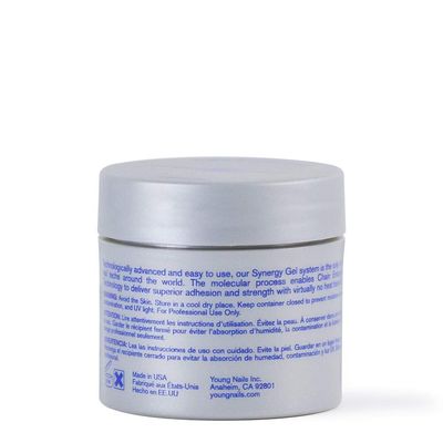 Young Nails Synergy Gel System, Foundation Gel - Builder Gel Base Coat, Superior Adhesion &amp; Strength, Hard Gel Base Coat - Base Gel, Clear, 30g