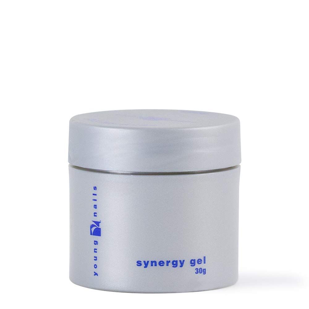 Young Nails Synergy Gel System, Foundation Gel - Builder Gel Base Coat, Superior Adhesion &amp; Strength, Hard Gel Base Coat - Base Gel, Clear, 30g
