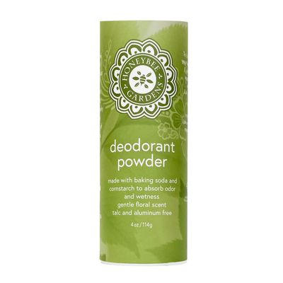 Honeybee Gardens Deodorant Powder, For Men and Women, With Baking Soda and Cornstarch, Talc-Free, Aluminum-Free, Multi-Use, Vegan, Cruelty-Free, 4 oz