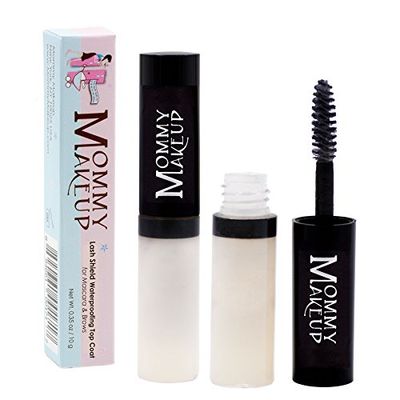 Lash Shield Waterproofing Top Coat for Mascara &amp; Brows, Waterproof, Tear-proof, Smudge-proof Mascara Fixer That Lasts All Day, Clear Waterproof Mascara by Mommy Makeup