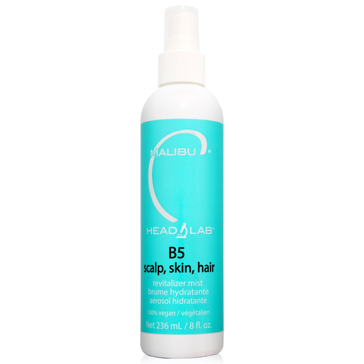 Malibu C Vitamin B5 Scalp, Skin and Hair Revitalizer Mist - Multi-Use Hydrating Mist Enriched with Allantoin to Help Soothe Skin, Restore Moisture and Improve Scalp Protection (8 oz)