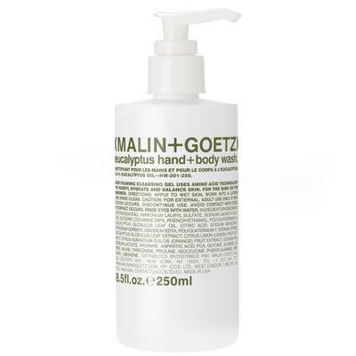 MALIN+GOETZ Eucalyptus Hand + Body Wash - natural hydrating soap,cleansing and purifying for all skin types, prevents stripping or irritation on sensitive skin. Cruelty-free. 8.5 fl oz