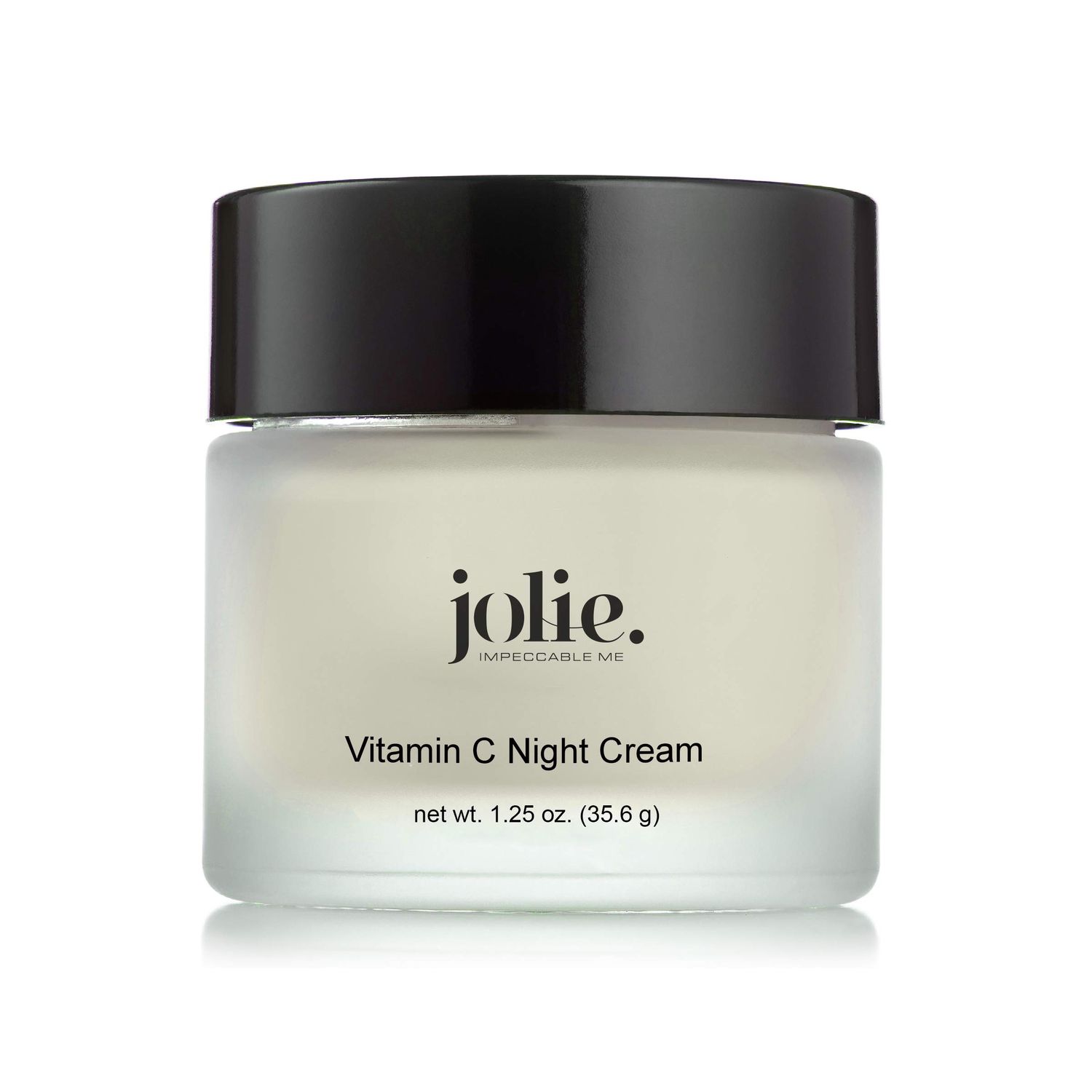 Jolie Vitamin C Night Cream, L-Ascorbic Acid Brightening Face &amp; Neck Moisturizer With Ceramides