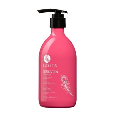 Luseta Keratin Shampoo for Dry Damaged Hair, Smoothing &amp; Nourishing for Color Treated Hair 16.9 Oz