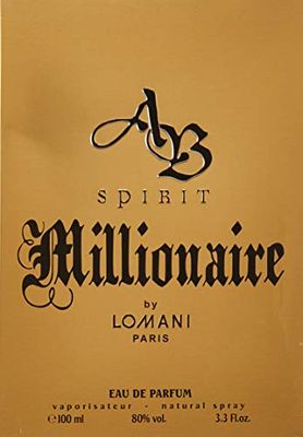 Lomani Ab Spirit Millionaire By Lomani for Men - 3.3 Oz Edp Spray, 3.3 Oz