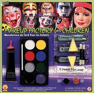 Makeup Factory for Children with Glitter, Fake Blood, Scar Wax and Black Tooth Wax