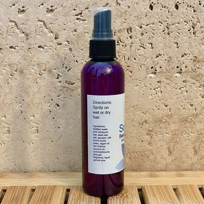 Soft Waves Beachy Scrunch Spray, Moisturizing Hair Texturizer, Coconut Vanilla By Diva Stuff