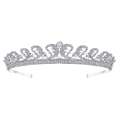 EVER FAITH Austrian Crystal Bridal Accessories Princess Inspired Royal Wedding Hair Crown Tiara Hairpiece for Bride