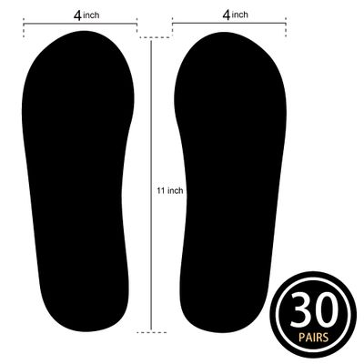 30 Pairs (60Feets) Spray Tan Feet Pads Disposable & Economic FOAM Feet pads for Spray tanning,Use in Tanning booth,Sunless Tanning at Home or Beauty Salon-Non Slip- Comfortable-Hygienic-Ultra Bronzing