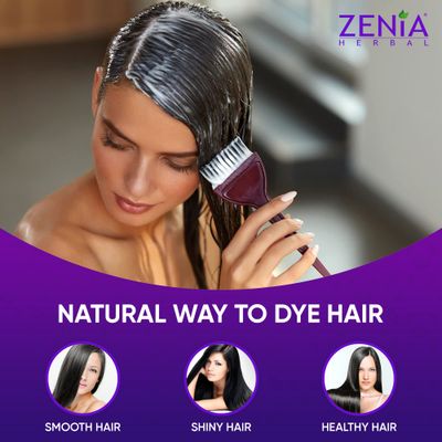 Zenia Indigo Powder Hair &amp; Beard Color | 200 Grams (7 ounce) | Natural Plant-Based Dye for Black Tint | Preservative-Free