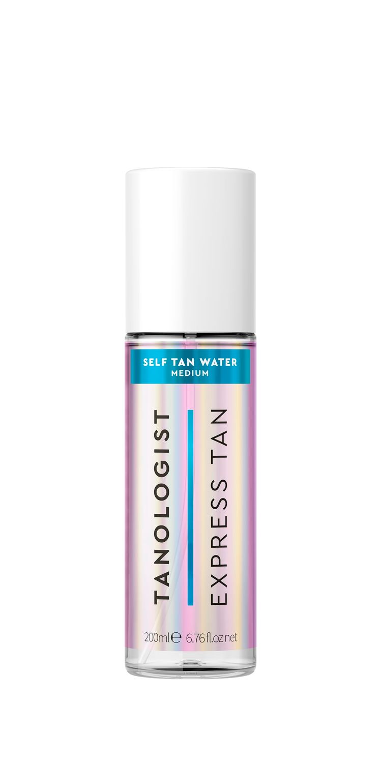 Tanologist Express Self Tan Water - Self Tanner for Face &amp; Body, Medium - Bronzing Mist - Hydrating Tanning Mist, Natural Ingredients &amp; Vegan - 6.78 Fl Oz