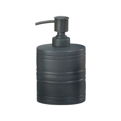 nu steel Lotion Bogart Metal Tall Pump, Liquid Soap Dispenser Holds 8 Oz. for Bathroom, Kitchen Sink, Vanity, Oil Rubbed Bronze