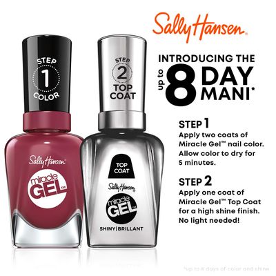 Sally Hansen Miracle Gel, V-Amplified, Long Lasting, Gel-Like Formula, No UV Lamp Needed, Purple Nail Polish
