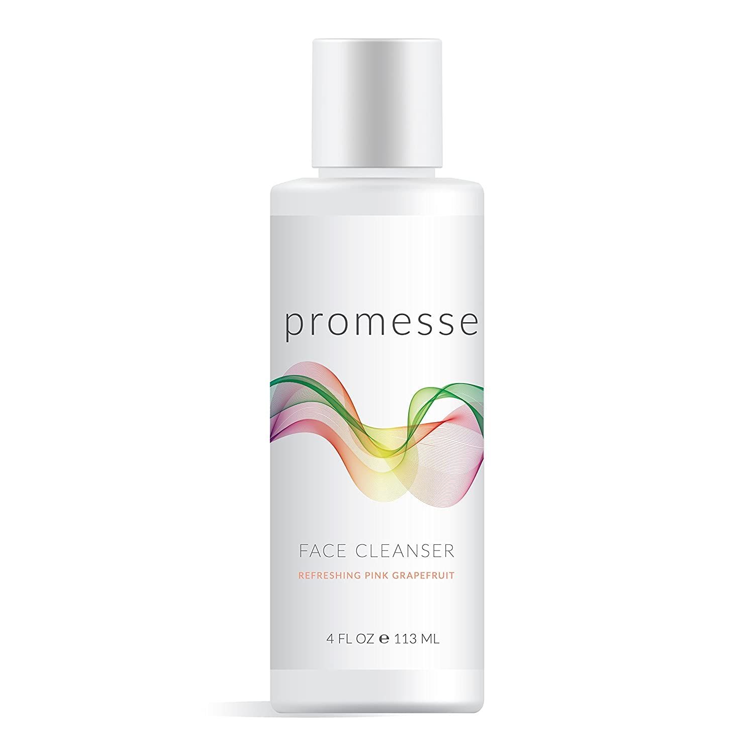 promesse Acne Control Facial Cleanser - Anti-Aging Exfoliating Wash with Glycolic &amp; Salicylic Acid, Grapefruit-Scented, Made in USA, Organic &amp; Natural Ingredients