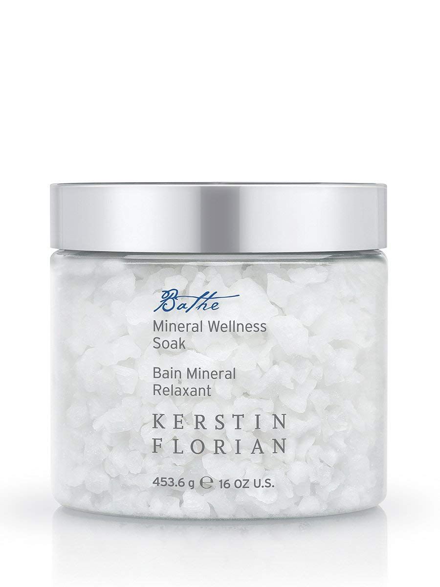 Kerstin Florian Mineral Wellness Soak with Magnesium | Concentrated Bath and Shower Salts to Sooth &amp; Relieve Tired Muscles | Natural Minerals Detoxify The Body &amp; Soften Skin (16 fl oz)