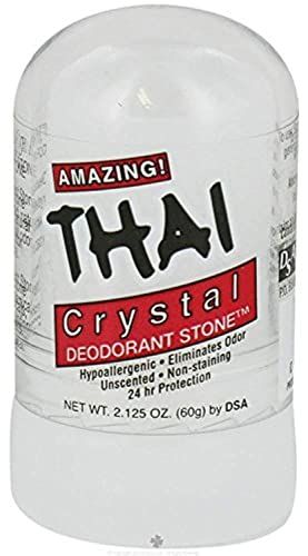 Thai Deodorant Stone Pure and Natural Crystal Mini Stick - 2 oz
