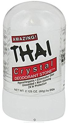 Thai Deodorant Stone Pure and Natural Crystal Mini Stick - 2 oz