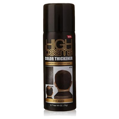 High Beams Color Thickener Temporary Spray-On Hair - Black 2.7 oz (3 pack)