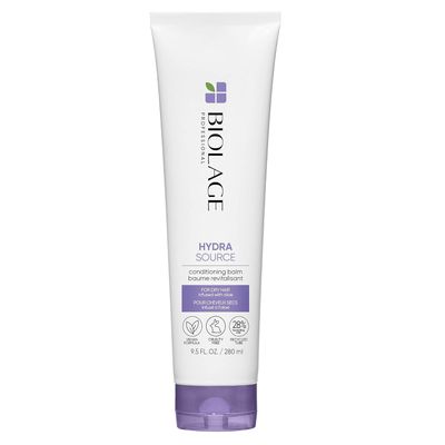 Biolage Hydra Source Conditioning Balm | Hydrates, Nourishes &amp; Detangles Dry Damaged Hair | Moisturizing | Sulfate-Free | Weightless, Soft Finish | Deep Conditioning | 9.5 Fl. Oz