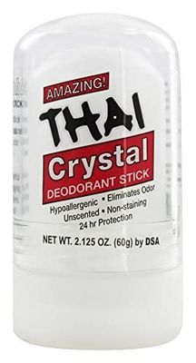 Thai Deodorant Stone Pure and Natural Crystal Mini Stick - 2 oz