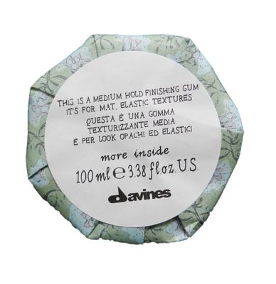 Davines This Is A Medium Hold Finishing Gum, Residue-Free Lightweight And Workable Finish For A Texturized And Sleek Style, 2.69 oz
