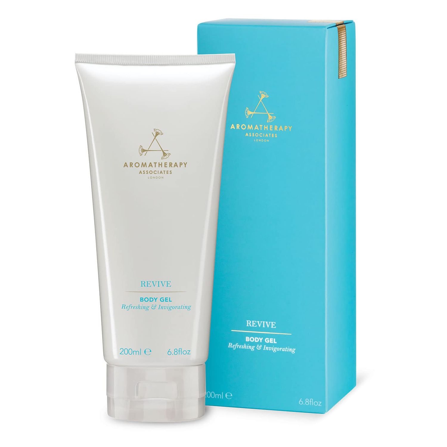 Aromatherapy Associates Revive Body Gel. Invigorating Gel to Energize and Smooth the Skin. Stimulating Essential Oils Boost Circulation and Help with Fluid Retention (6.8 fl oz)