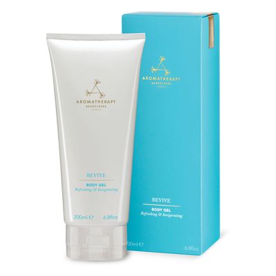 Aromatherapy Associates Revive Body Gel. Invigorating Gel to Energize and Smooth the Skin. Stimulating Essential Oils Boost Circulation and Help with Fluid Retention (6.8 fl oz)