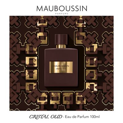 Mauboussin - Pour Lui Cristal Oud 100ml (3.3 Fl Oz) - Eau de Parfum for Men - Oriental Scent