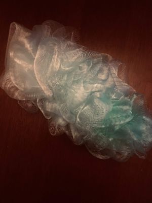 April Bath &amp; Shower Brush with Handle Nylon Mesh Sponge - 18"
