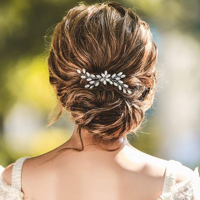JAKAWIN Bride Crystal Wedding Hair Pin Silver Rhinestone Hair Piece Bridal Hair Accessories for Women HP073 (Silver)